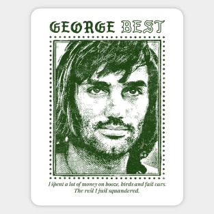 George Best / Retro Quote Fan Design Sticker